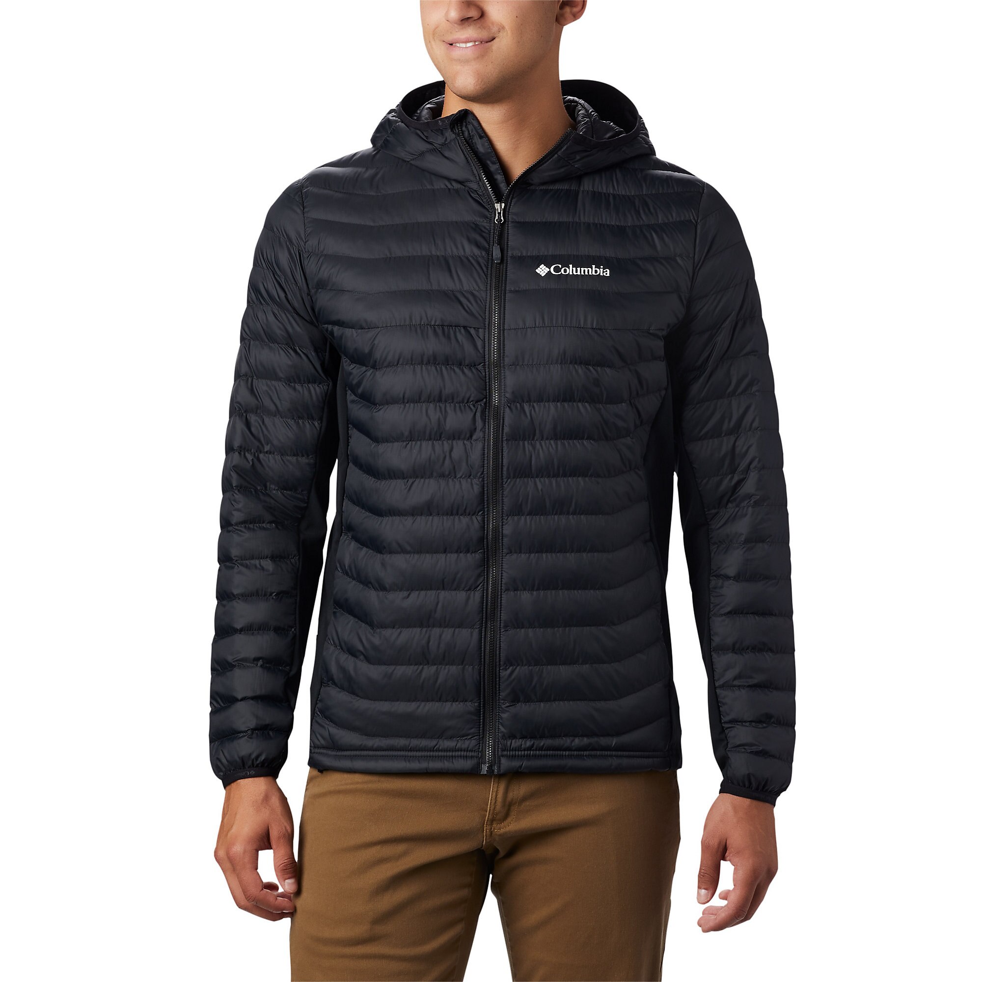 photo: Columbia Men's Powder Pass Hooded Jacket synthetic insulated jacket