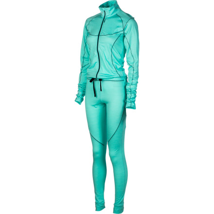 photo: Stoic Women's Merino 200 1-Z Suit one-piece base layer