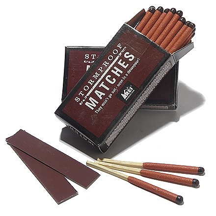 photo: REI Storm Proof Matches fire starter