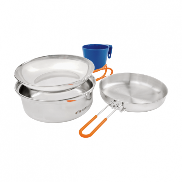 GSI Outdoors Glacier Stainless Steel Mess Kit