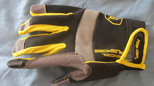 FIRM GRIP General Purpose Medium Glove, Gray/Yellow