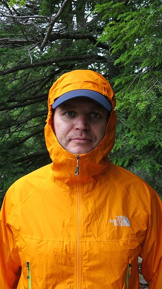 North face orange 2024 rain jacket