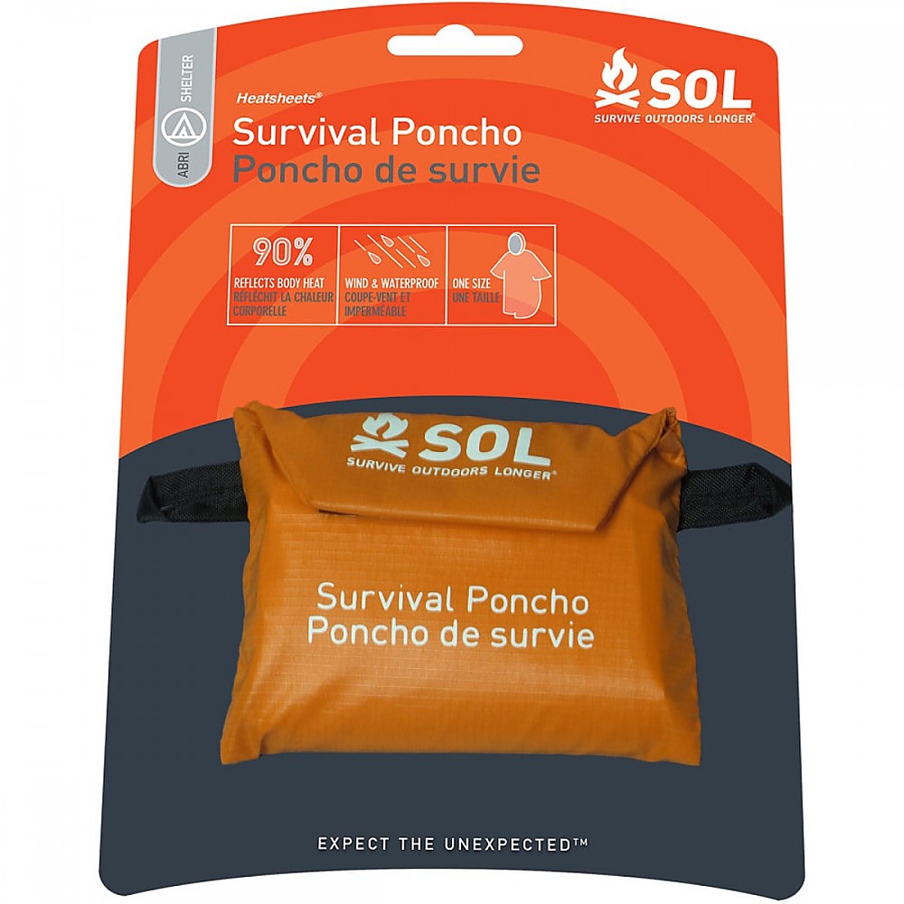 photo: SOL Survival Poncho emergency shelter