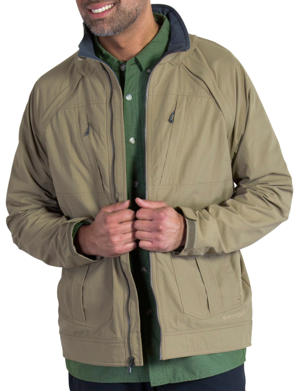 photo: ExOfficio FlyQ Convertible Jacket soft shell jacket