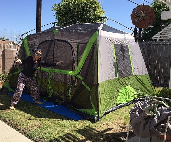 Ozark Trail 9 Person 2 Room Instant Cabin Tent with Screen Room