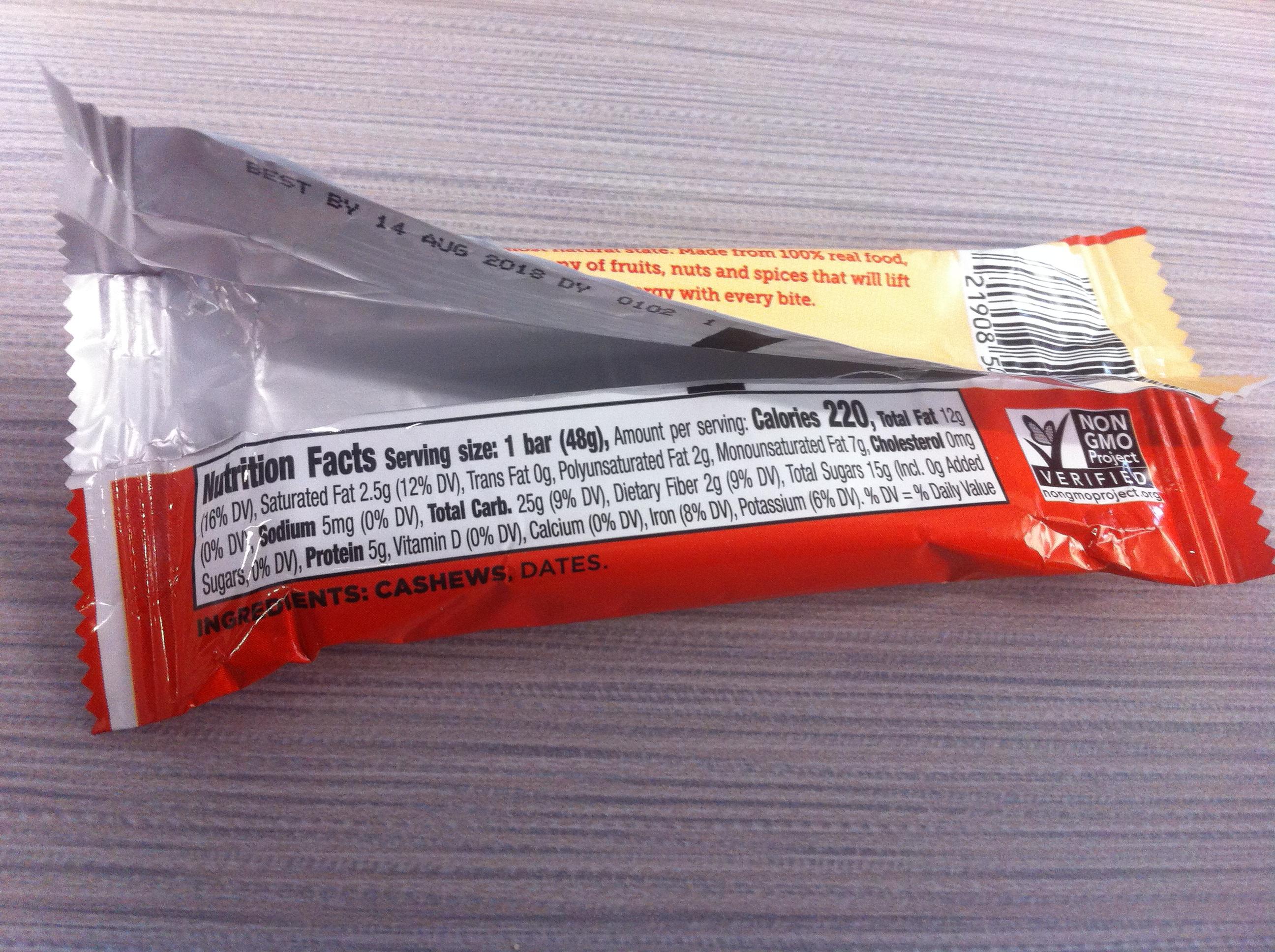 Larabar Cashew Cookie Reviews Trailspace