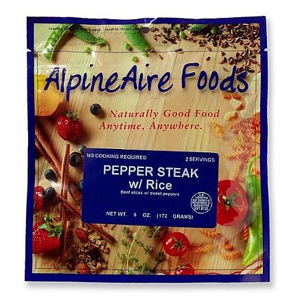 AlpineAire Pepper Steak with Rice