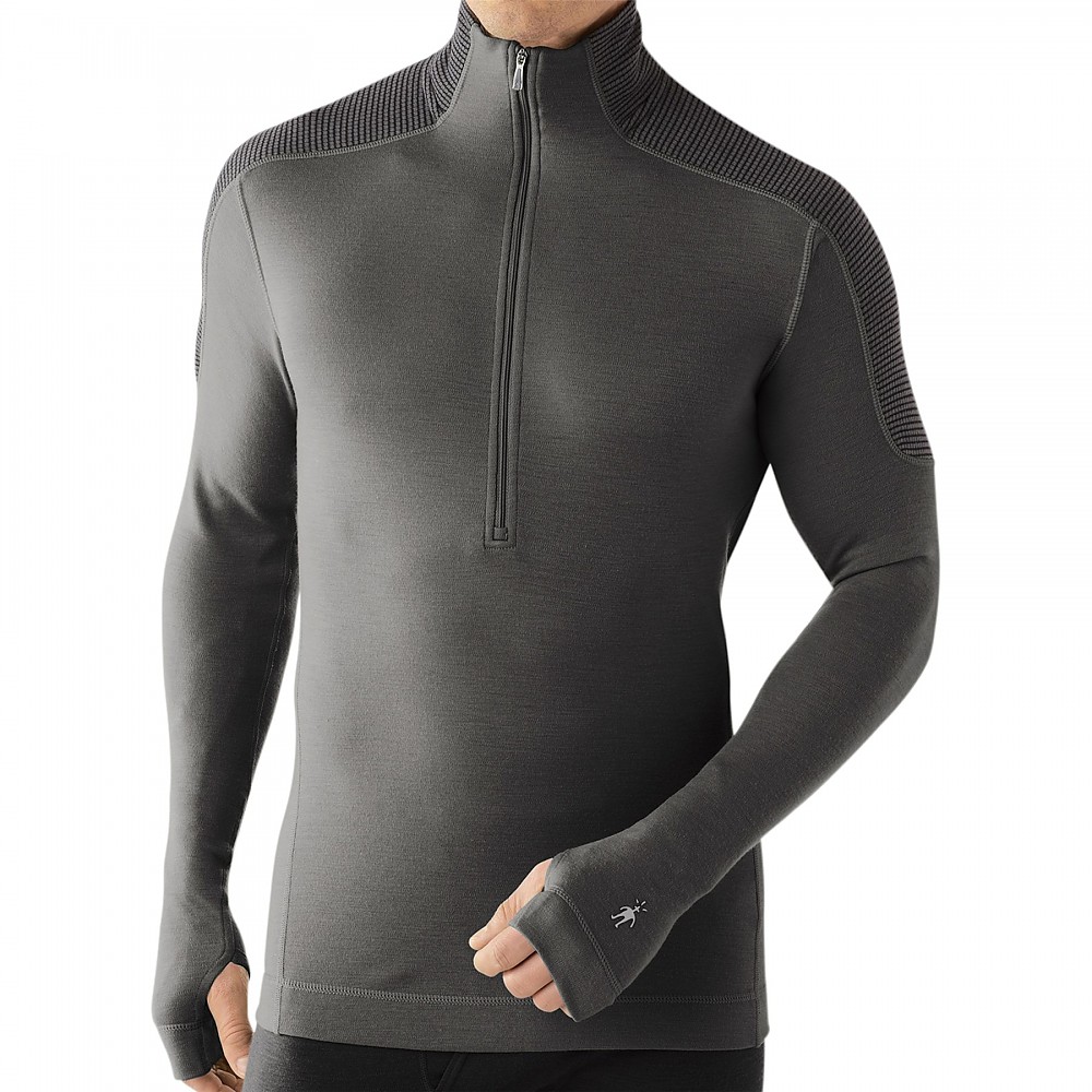 photo: Smartwool Midweight Funnel Zip base layer top