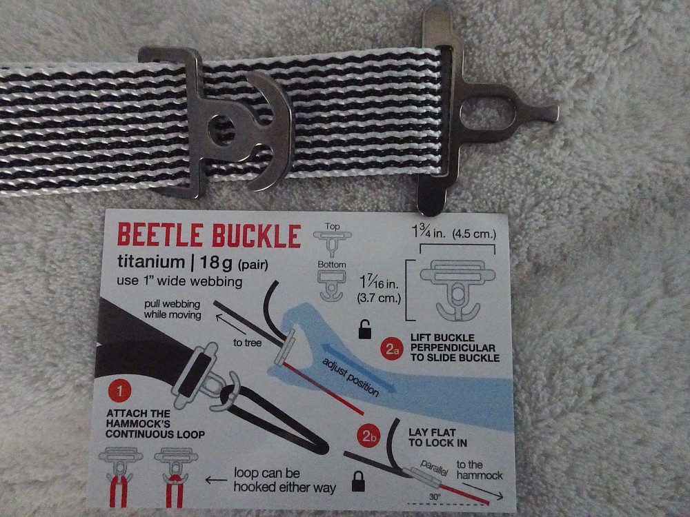 photo: Dutchware Beetle Buckle hammock accessory