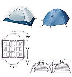 photo: Sierra Designs Antares 3 three-season tent