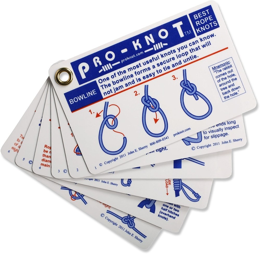  Knot Tying Kit - Outdoor Knots Pocket Guide, Webbing, and  Paracord for Practicing Knots : Office Products