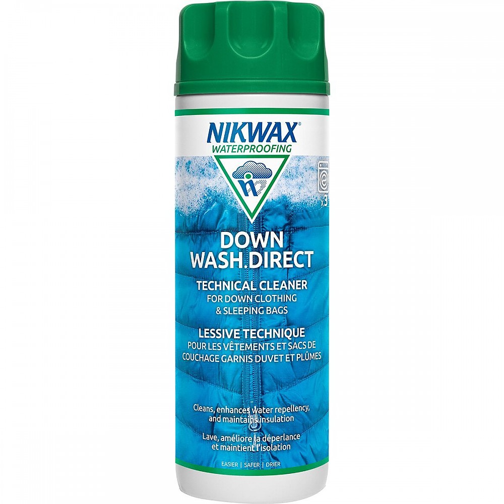 photo: Nikwax Down Wash Direct down cleaner/treatment