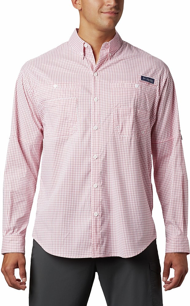 Columbia Men's Collegiate Super Tamiami Long Sleeve Shirt - UPF 40 Sun Protection, Vented
