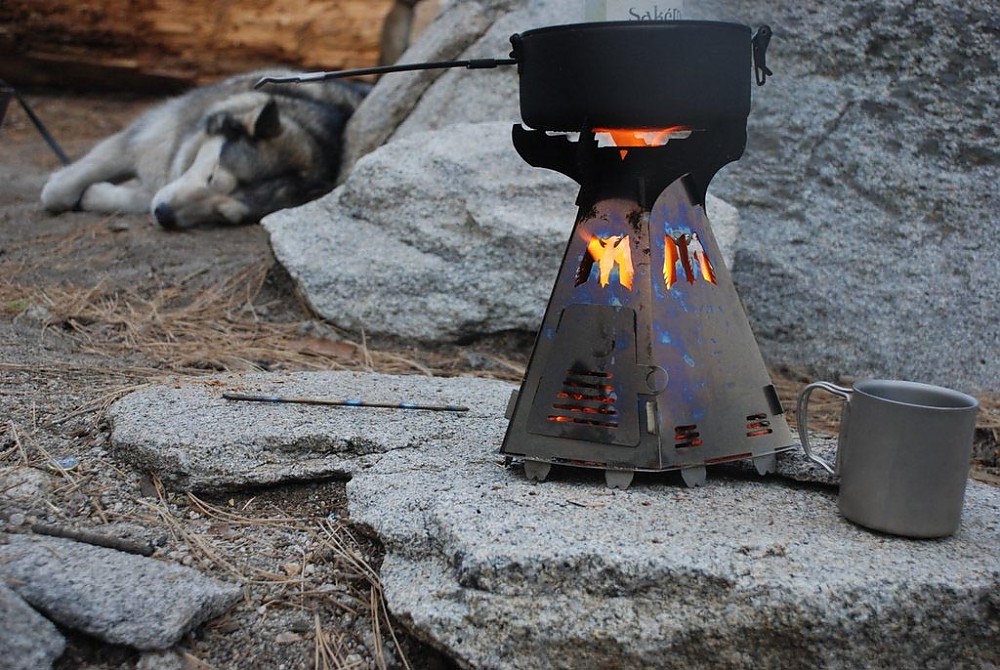 photo: Mummert Phoenix Wood-Burning Titanium Camp Stove wood stove