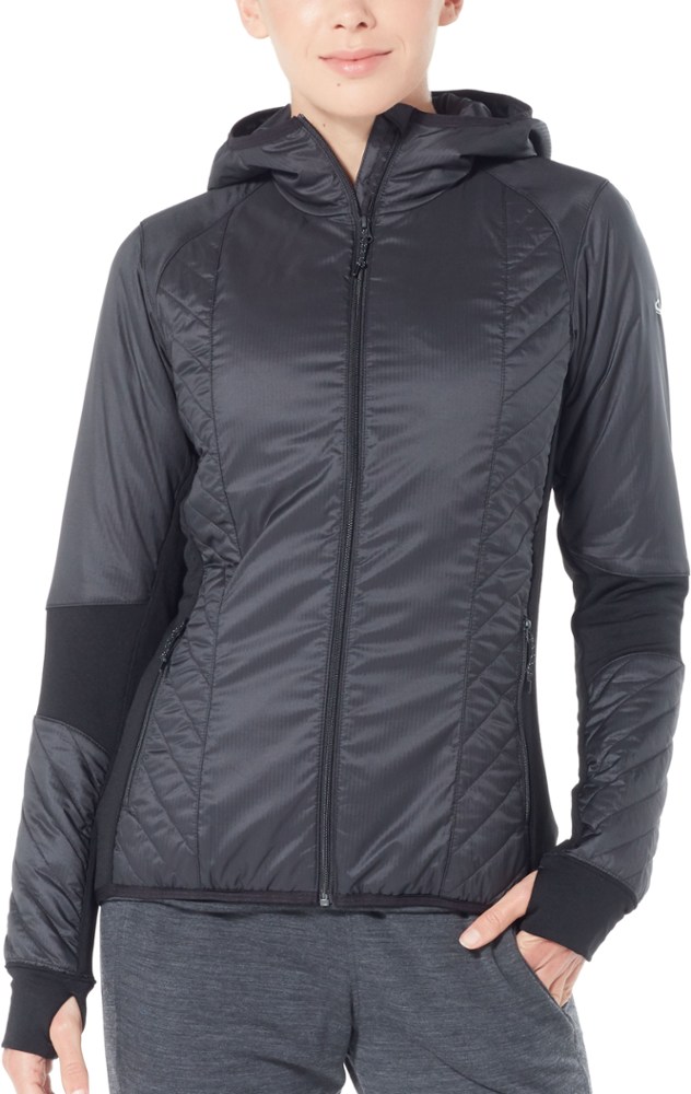 photo: Icebreaker Women's MerinoLOFT Helix Long Sleeve Zip Hood synthetic insulated jacket
