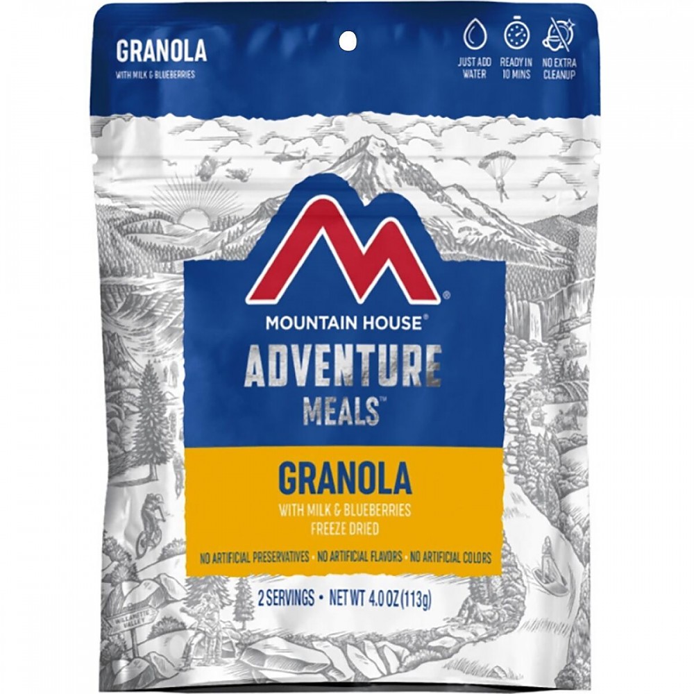 photo: Mountain House Granola with Milk and Blueberries breakfast