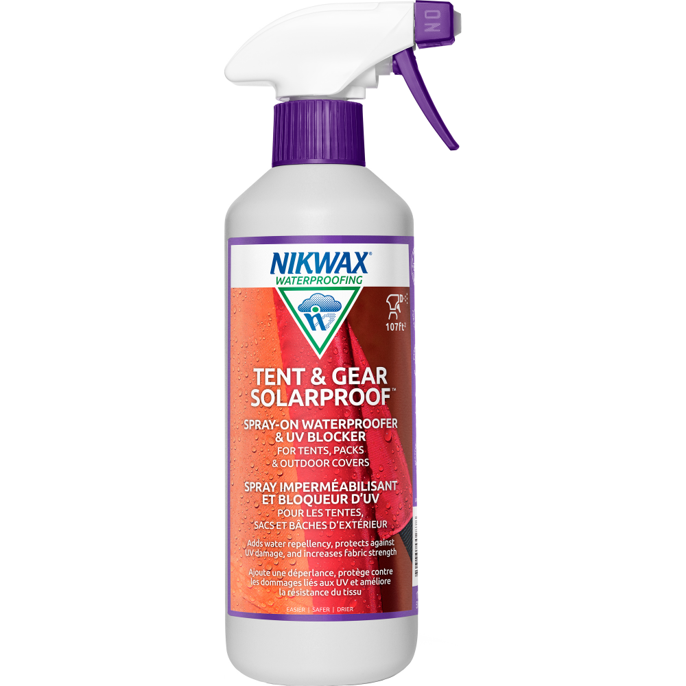 photo: Nikwax Tent & Gear SolarProof equipment cleaner/treatment