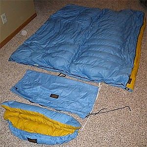 photo: Eddie Bauer Vintage 0 Down Sleeping Bag Quilt 3-season down sleeping bag