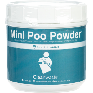camping toilet absorbent powder
