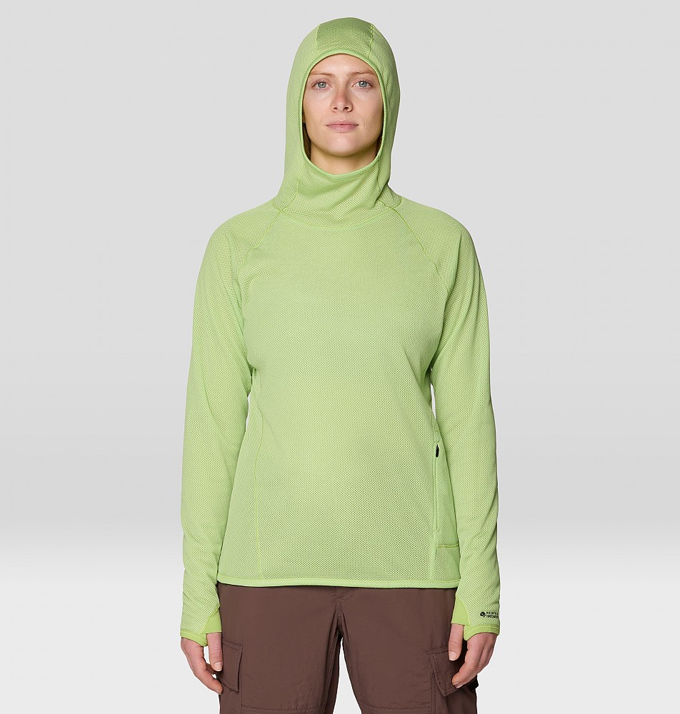photo: Mountain Hardwear Women's AirMesh Long Sleeve Hoody fleece top