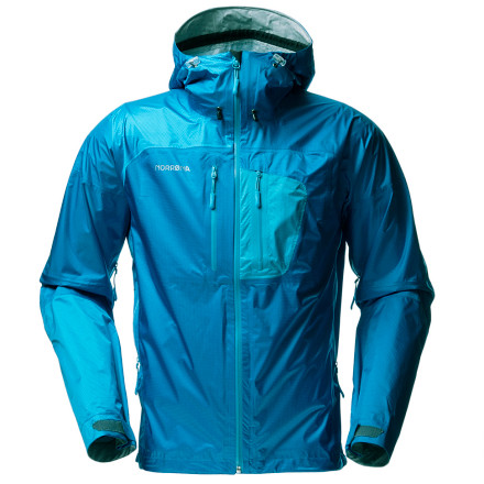 Veste Norrona Bitihorn Dri1 Imperméable – Homme, Noir, Taille M, Capuche