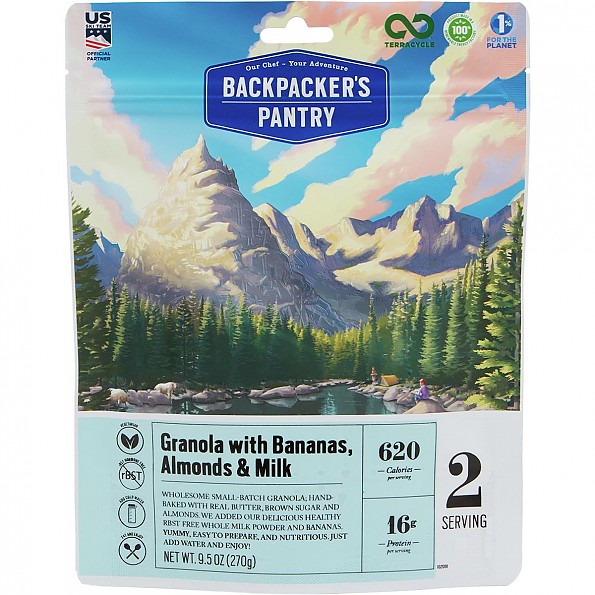 Backpacker's Pantry Granola with Bananas & Milk