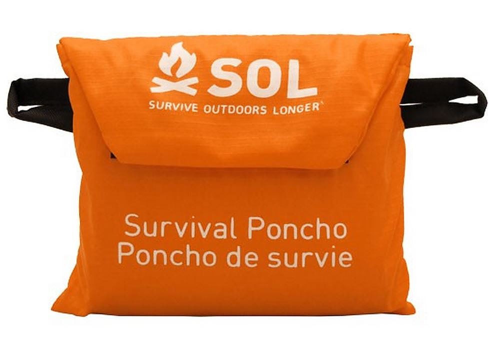 photo: SOL Survival Poncho emergency shelter