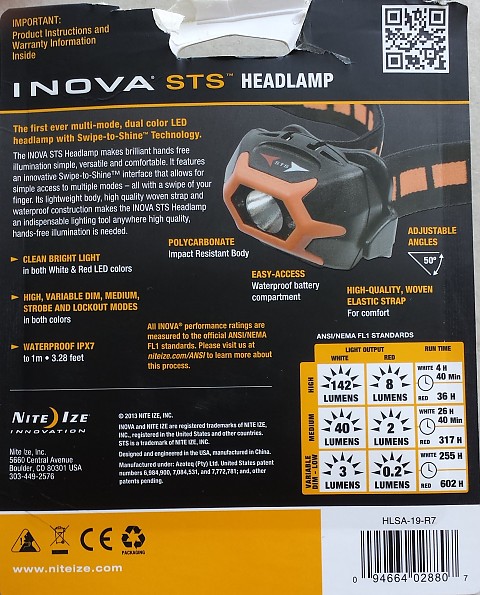 Nite Ize Inova STS Reviews - Trailspace