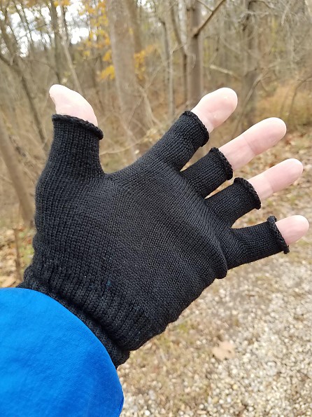 WOOL ALL WEATHER FINGERLESS GLOVES PAIR