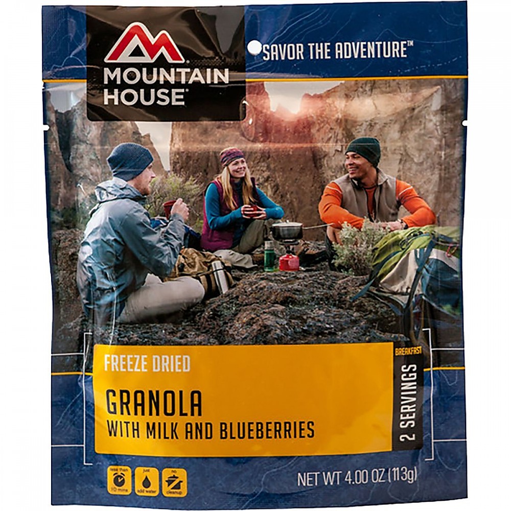 photo: Mountain House Granola with Milk and Blueberries breakfast