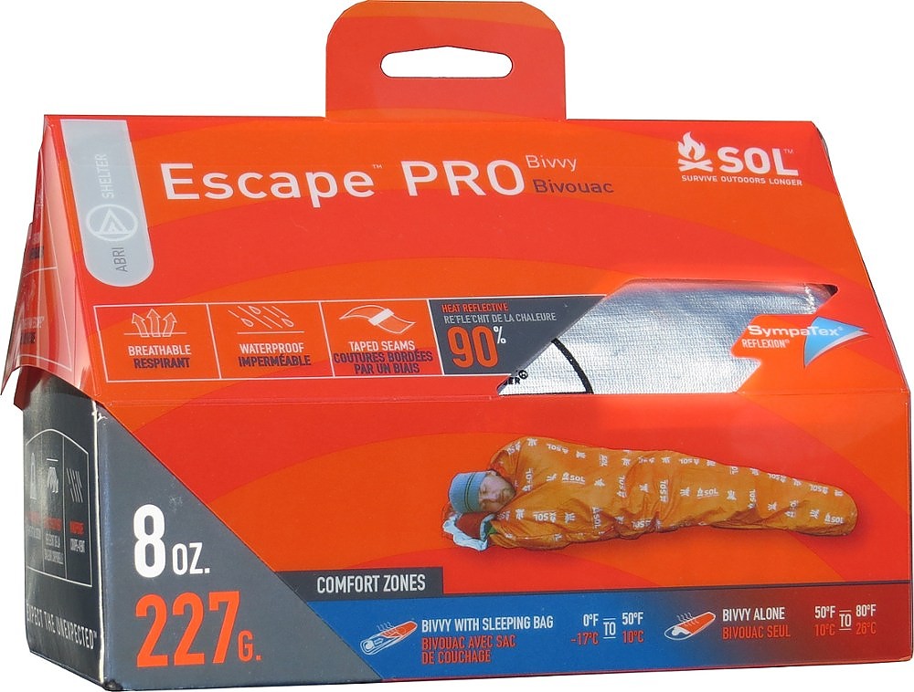 photo: SOL Escape Pro Bivvy emergency shelter