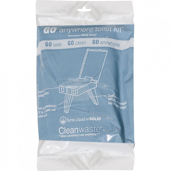 Cleanwaste Go Anywhere Toilet Kit Wag Bag