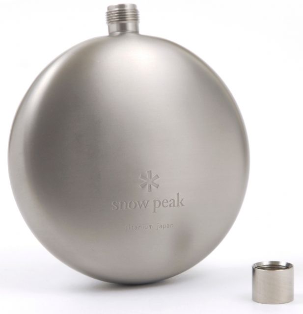 photo: Snow Peak Titanium Curved Flask cup/mug