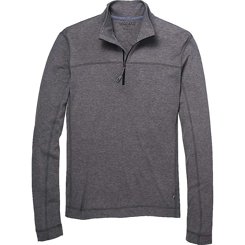 photo: Toad&Co Pacer Slim Long Sleeve Quarter Zip base layer top