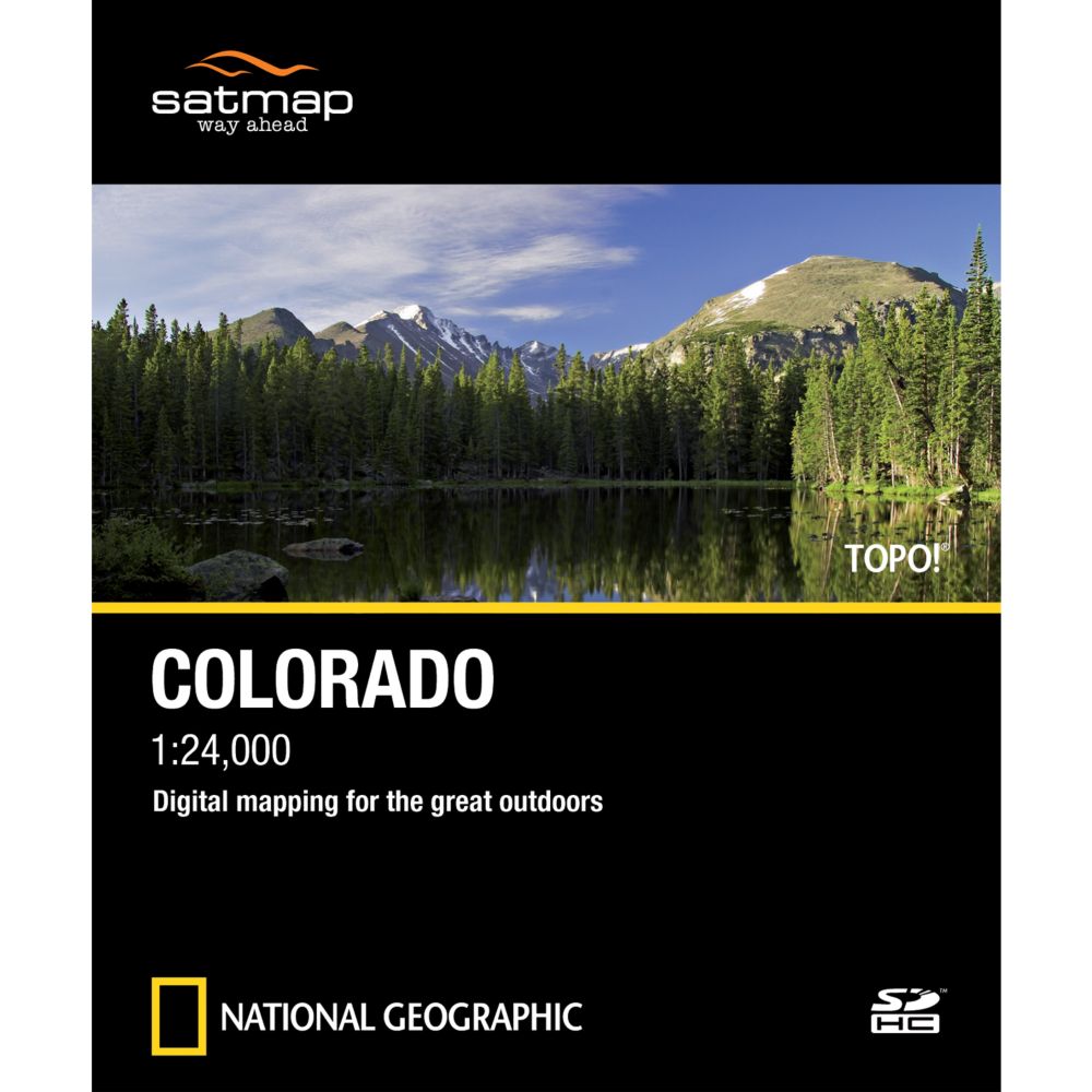 photo: Satmap National Geographic TOPO! Colorado SD Card us mountain states map application