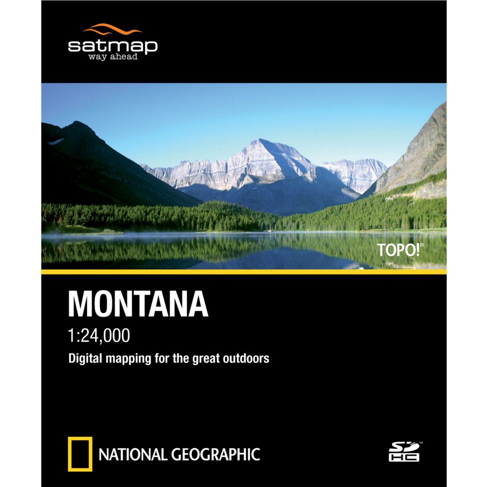 photo: Satmap National Geographic TOPO! Montana SD Card us mountain states map application