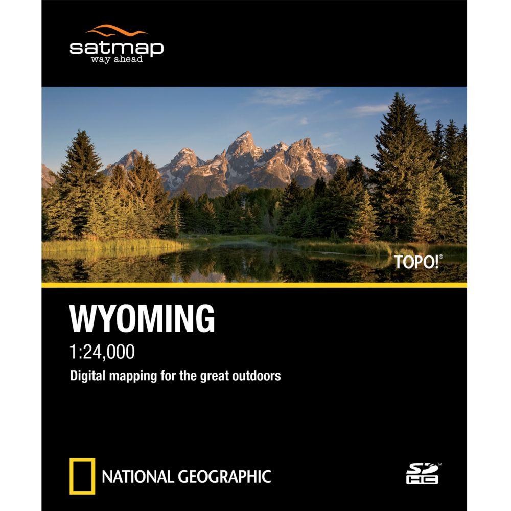 photo: Satmap National Geographic TOPO! Wyoming SD Card us mountain states map application