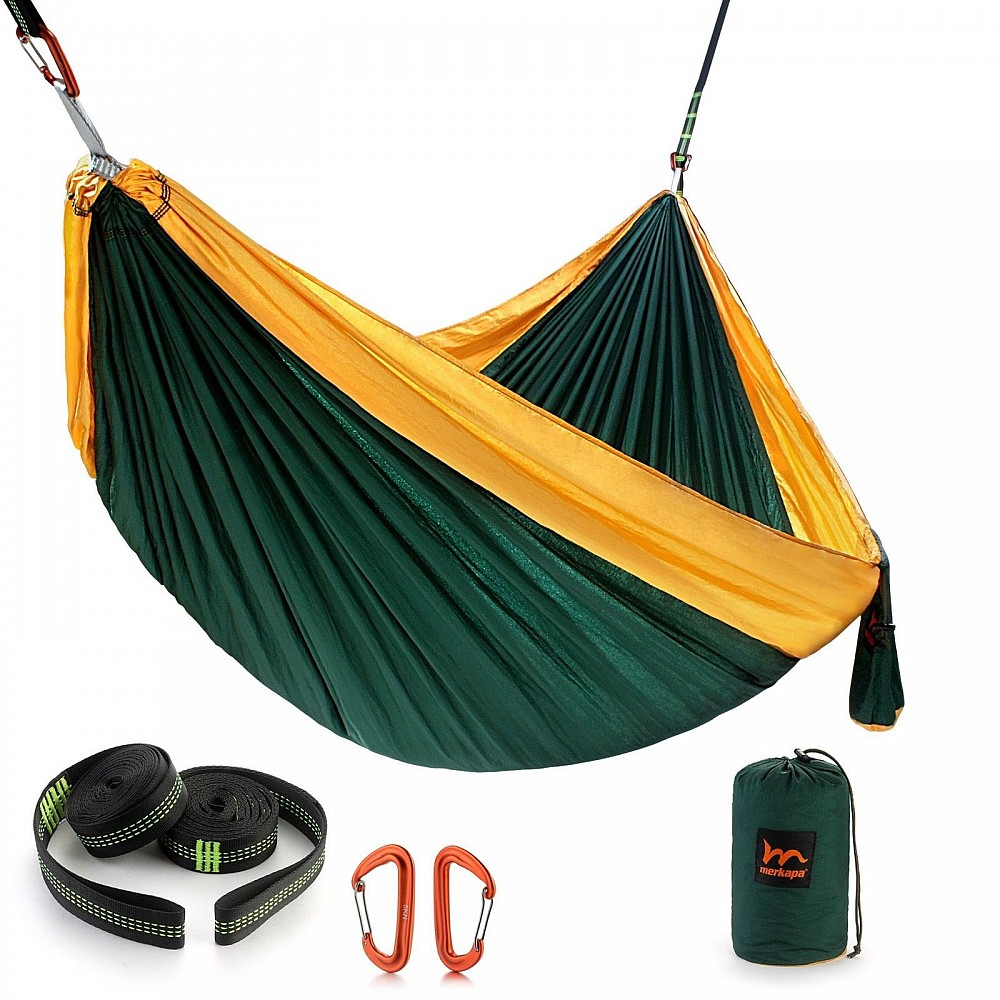 photo:   Merkapa XL Double Parachute Nylon Hammock hammock