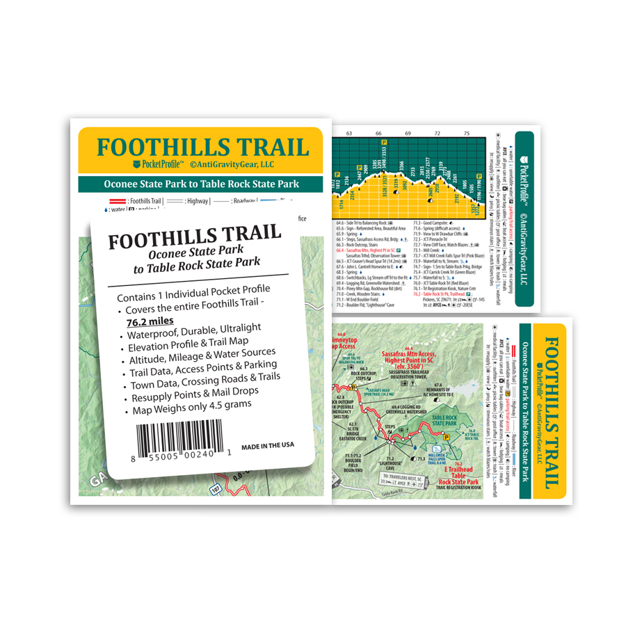 photo: AntiGravityGear Foothills Trail Pocket Profile us south paper map