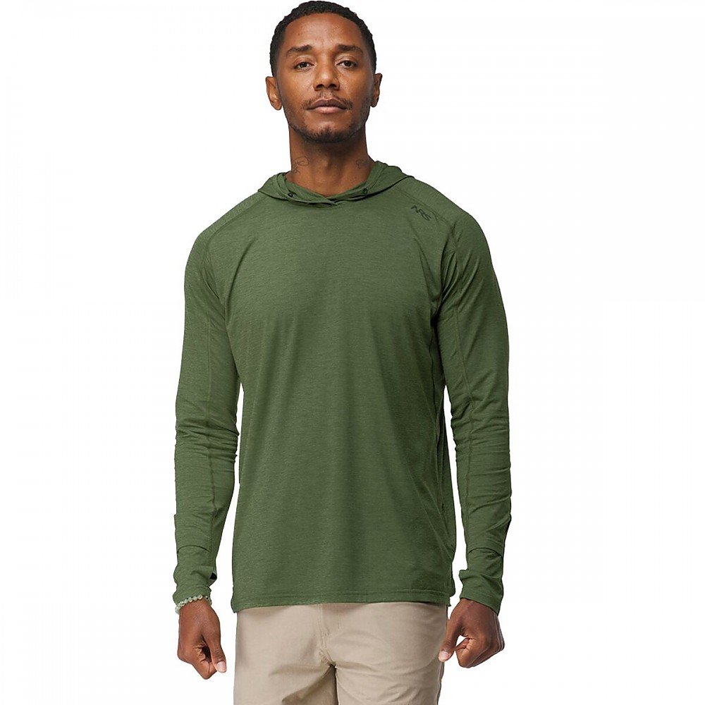 photo: NRS Men's H2Core Silkweight Hoodie long sleeve paddling shirt