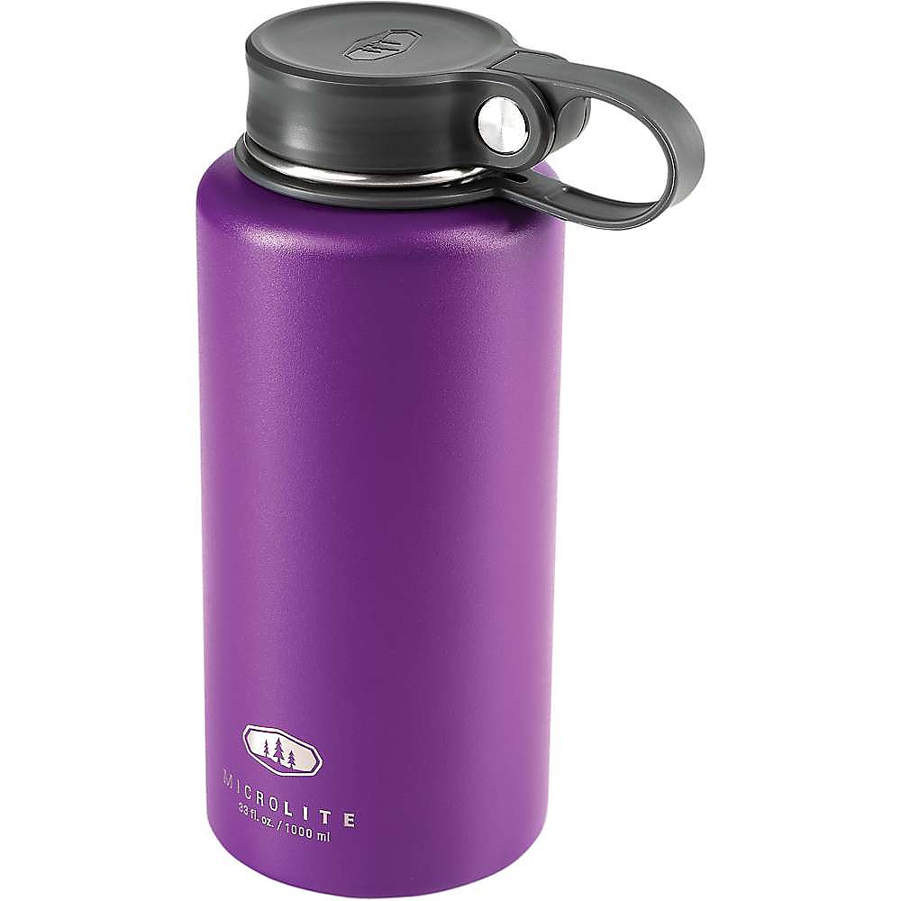 GSI Outdoors Microlite Twist 500 Vacuum Insulated Water Bottle - 17 Fl.oz Stainless Steel, Bonnie Blue