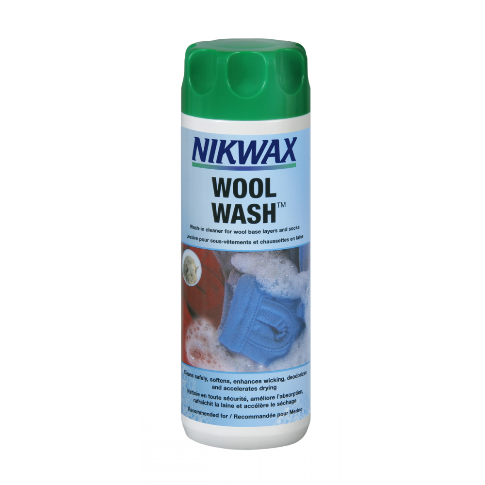 photo: Nikwax Wool Wash fabric cleaner/treatment