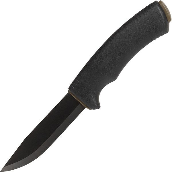 Morakniv Bushcraft BlackBlade Survival Knife with Fire Starter - Carbon  Steel Blade, Black Rubber Handle, Black Sheath