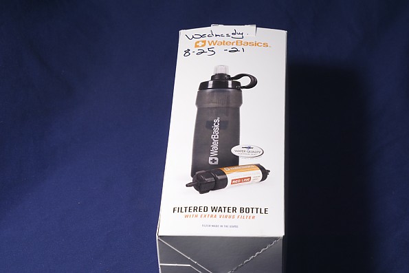 WaterBasics Filtered Water Bottle - Red Line