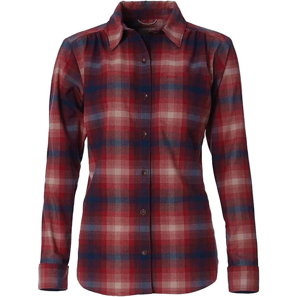 photo: Royal Robbins Women's Merinolux Flannel Long Sleeve Shirt hiking shirt