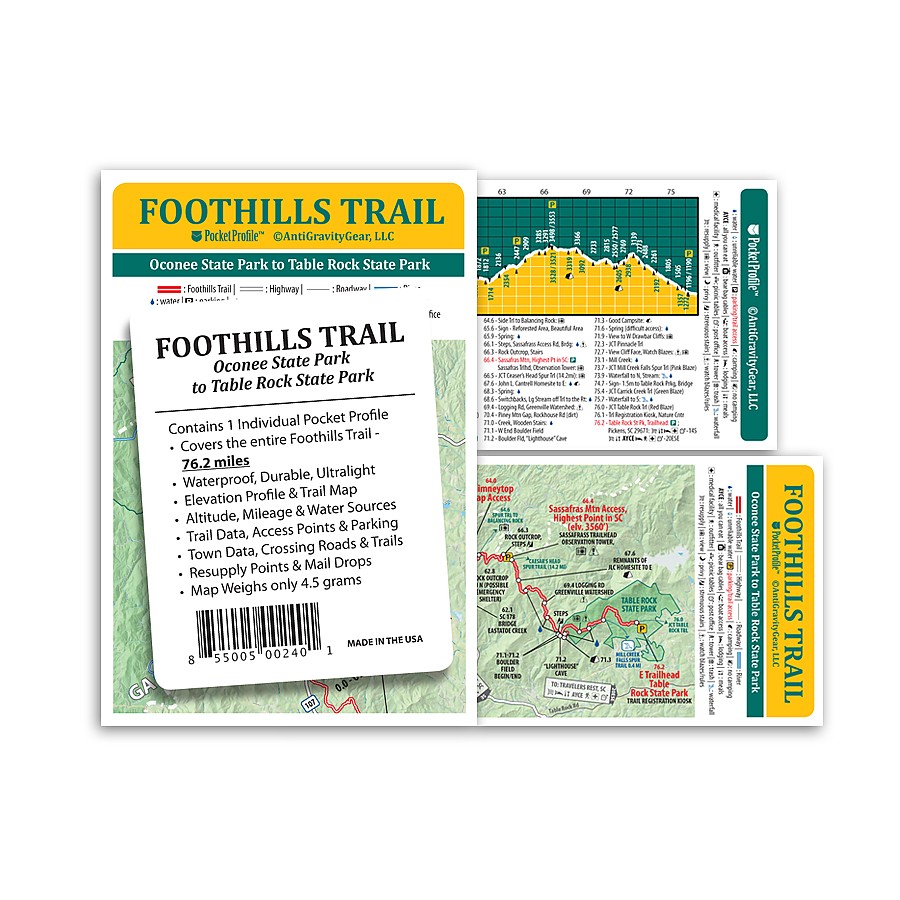 photo: AntiGravityGear Foothills Trail Pocket Profile us south paper map