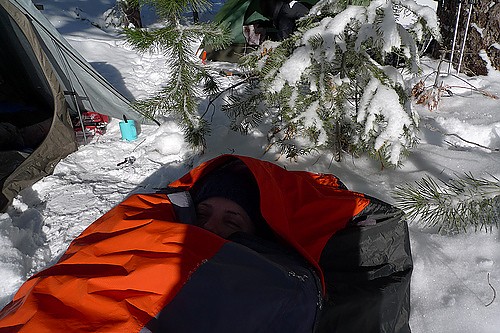 Winter bivy cheap camping