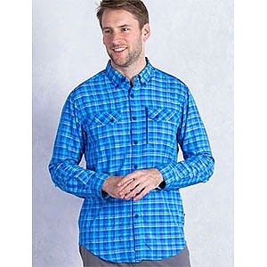 photo: ExOfficio Sol Cool Cryogen Plaid Long-Sleeve Shirt hiking shirt