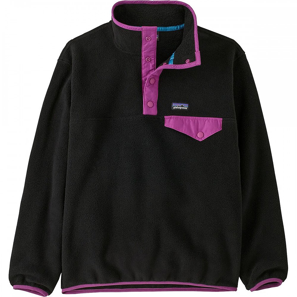 photo: Patagonia Girls' Lightweight Synchilla Snap-T Pullover fleece jacket