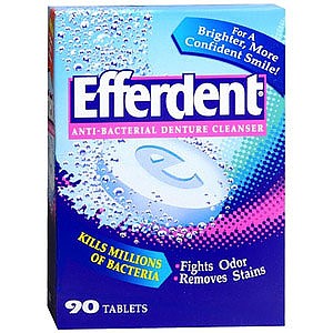 photo:   Efferdent Cleanser equipment cleaner/treatment